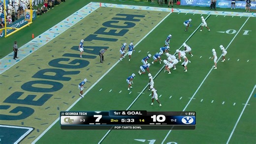 Into the end zone with Rivers 💥 📺 ABC #StingEm 🐝 | Georgia Tech Football