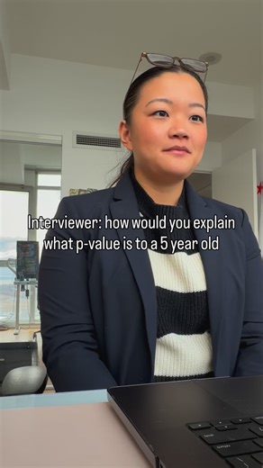 Maggie | Data Scientist on Instagram: "A classic decision or product data scientist questions asked at Meta, Lyft, Google, and so many tech companies. How would you explain p-value to a 5 year old? #jobsearch #interviewtips #datascience"
