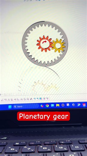 Planetary gear mechanism #solidworks #planetary #gearmechanism #engineering #shortvideo #shortsfeed