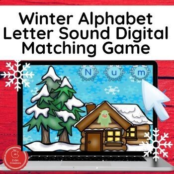 Alphabet Letter Sounds Matching Game – Winter Theme | Phonics Practice