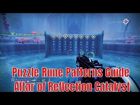 Destiny 2 Witch Queen - Puzzle Rune Patterns Guide - Altar of Reflection Catalyst