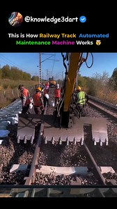 This is How Railway Track Automated Maintenance Machine Works 🤯 | Knowledge3dart