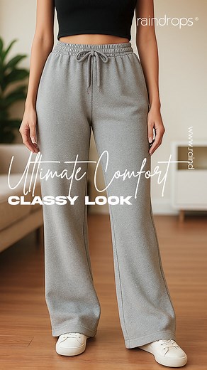 Why choose between style and comfort when you can have both? 💖 Meet your new go-to: Flare Joggers – designed for the gym, travel, or just lounging in ultimate coziness. ✨ Soft Terry Fabric ✨ Stylish Flare Design ✨ Everyday Comfort | Raindrops