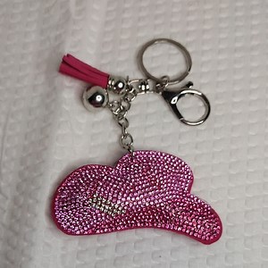 Rhinestone Cowboy Hat Keychain