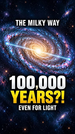 Even Light Takes 100,000 Years to Cross the Milky Way #Shorts #MilkyWay #Space #Physics #Light