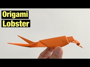 ORIGAMI LOBSTER | PAPER CRAFT | EASY TUTORIAL