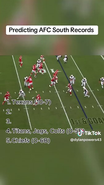 AFC South Records Prediction for NFL Teams