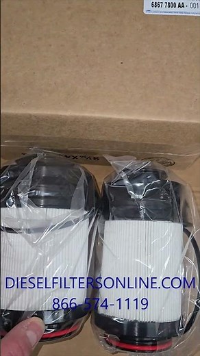 2025 Ram 6.7L Cummins diesel new style fuel filters first look.(68677800AA)