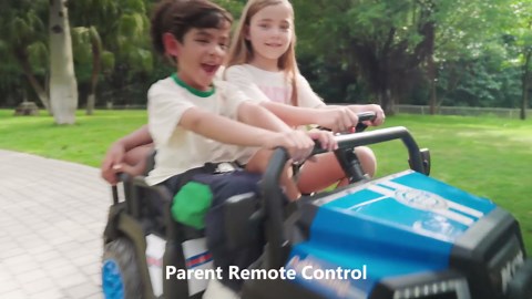 24V Ride on Toys for Big Kids, 4 Seater Electric Car w/Parent Remote, 4 Wheeler Suspension, Max 220lbs Weight Capacity, USB, Music, Radio, LED Light, Ride on Car for Boy/Girl Ages 3-8, Pink