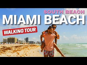 South Beach, Miami Beach Florida Walking Tour - 4K