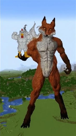 Minecraft FOX STATUE HOUSE BUILD CHALLENGE - NOOB vs PRO vs HACKER vs GOD