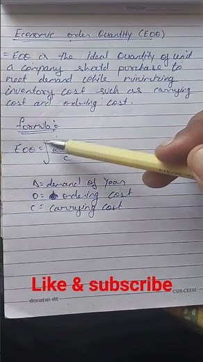 economic order quantity calculation|economic order quantity when shortages are allowed