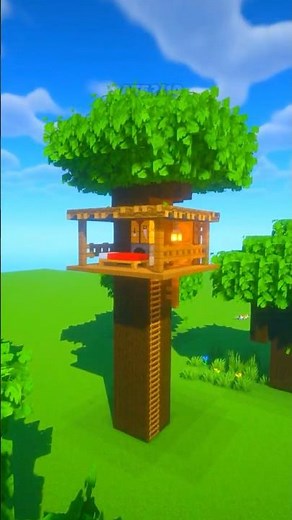 Build a Cozy Forest Treehouse in Minecraft (Satisfying!)🌲