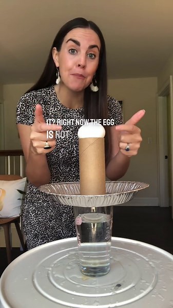 Egg drop trick that shows how inertia works
