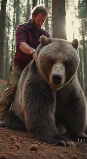 Giving a Grizzly Bear a Massage? The Ultimate Gentle Giant 🐻🌲