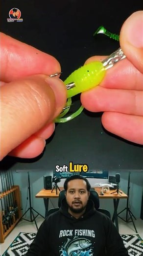 How to Rig a Treble Hook on a Soft Lure Like a Pro! #shorts #fishingbait