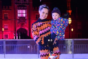 Kimberly Wyatt puts skating skills on display