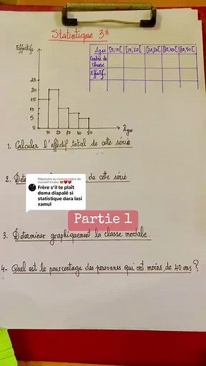 Révision statistique : Calcul de l'effectif total