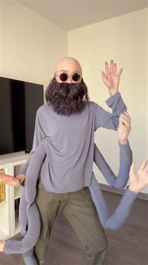 WEIRD Spirited Away Cosplay - Kamaji Studio Ghibli Costume Creation 🐉👻 #shorts