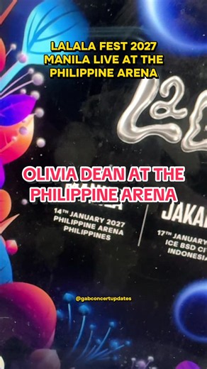 Olivia Dean Live at LaLaLa Fest 2027 Manila | Philippine Arena