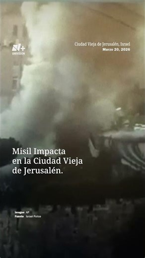 Misil Impacta en la Ciudad Vieja de Jerusalén