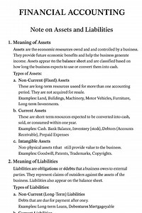 69K views · 655 reactions | Note on Asset and liabilities Financial Accounting | Financial Accounting | Facebook