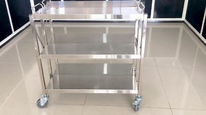Watch Stainless Steel Service Cart Display on Amazon Live