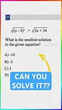 Can you solve this EASY SAT question?