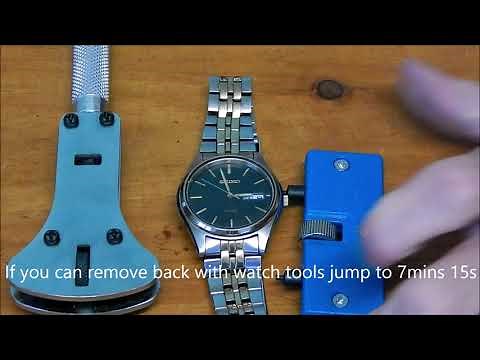 solar battery replacement of a Seiko watch