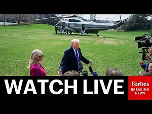 LIVE: President Trump Departs The White House En Route To Joint Base Andrews