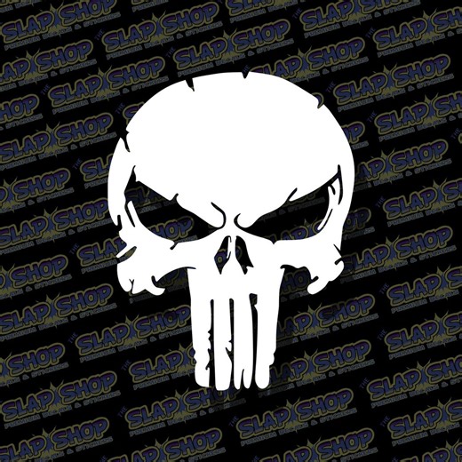 Punisher Skull Vinyl Decal – Military Car & Laptop Sticker - Etsy