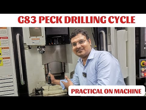 Vmc programming - g83 peck drilling cycle - g83 deep hole drilling cycle - vmc machine programming