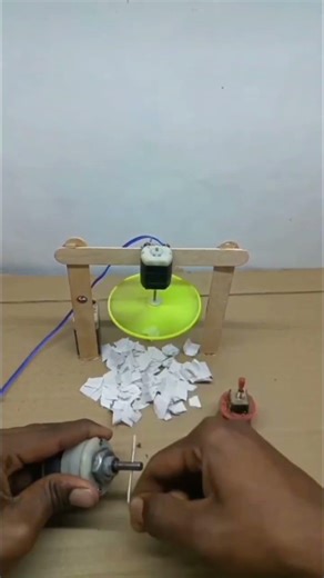 how to make mini d c motar janretar crant 6. voltage air fan #saensh #project motar