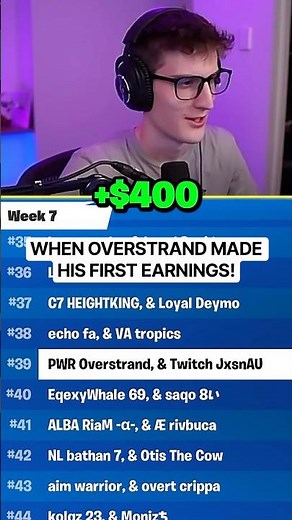 When Overstrand made his FIRST earnings... 🥹💰