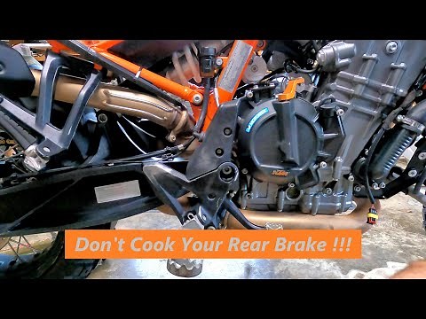 ADV Workshop - How to Properly Adjust KTM Rear MC Brake Pedal Free Play