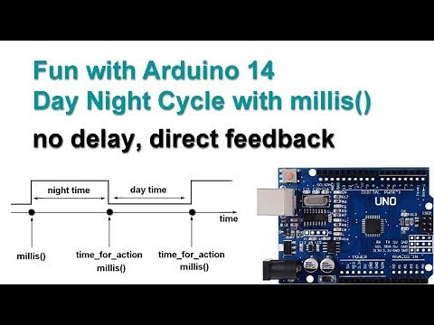 Fun with Arduino 14 Day Night Cycle with millis(), no Delay, Direct Feedback