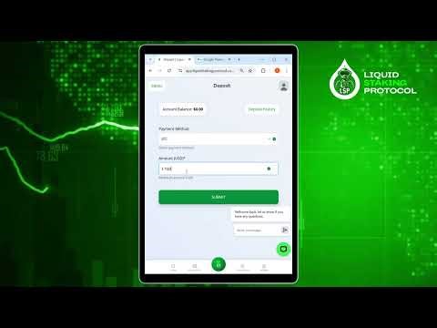 How to make a deposit on Liquid Staking Protocol.