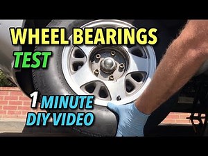Chevy Astro Van Wheel Bearings Test - 1996-2005 - 1 Minute DIY Video (GMC Safari)