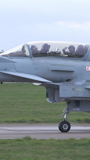 1.7M views · 26K reactions | It’s always great when pilots and aircrew eavesdrop on at us enthusiasts. I’d like to say he was waving at me, but there was a lady next to me  ‍♂️ #pilot #aircrew #Typhoon #eurofighter #Coningsby | Turn 'n' Burn | Facebook