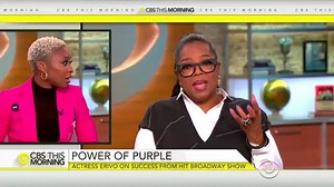 79K views · 654 reactions | WATCH: The moment Oprah Winfrey surprises The Color Purple Musical star Cynthia Erivo with a special message cbsn.ws/2jbEnLc | CBS Mornings | Facebook