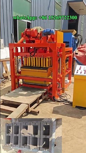 electric concrete brick laying machine mobile CHB block maker paving block making machine #pavement