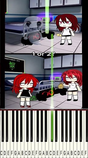 1 or 2? || ib [‪anima hospital anomaly] Piano #roblox #animalhospital #memes #gacha #heat
