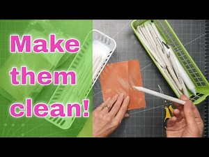 how to clean blending stumps