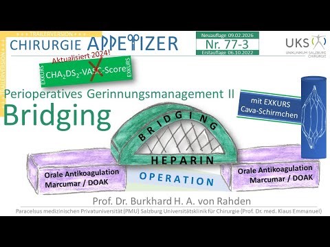 Perioperatives Gerinnungsmanagement II Bridging CHIRURGIE APPETIZER Nr. 77-3