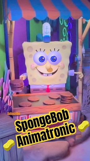 SpongeBob SquarePants Animatronic 🍔 | Crazy Carnival Ride Las Vegas 2025