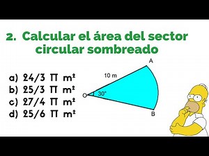 ÁREA DE UN SECTOR CIRCULAR | EJERCICIO RESUELTO PASO a PASO