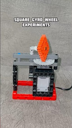 Square Gyro Wheel Experiments #lego #legotechnic #gyro #gyrowheel #experiment #engineering #physics