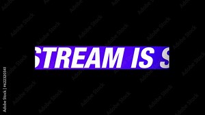 Stream is Starting Soon icon background animated, logo symbol, social media