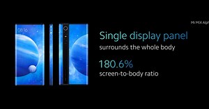 The Xiaomi Mi Mix Alpha has an insane wrap-around display w/ 180.6% screen-to-body ratio