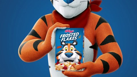 Kellogg's Frosted Flakes Breakfast Cereal, Fat Free, Family Size, 21.7 oz